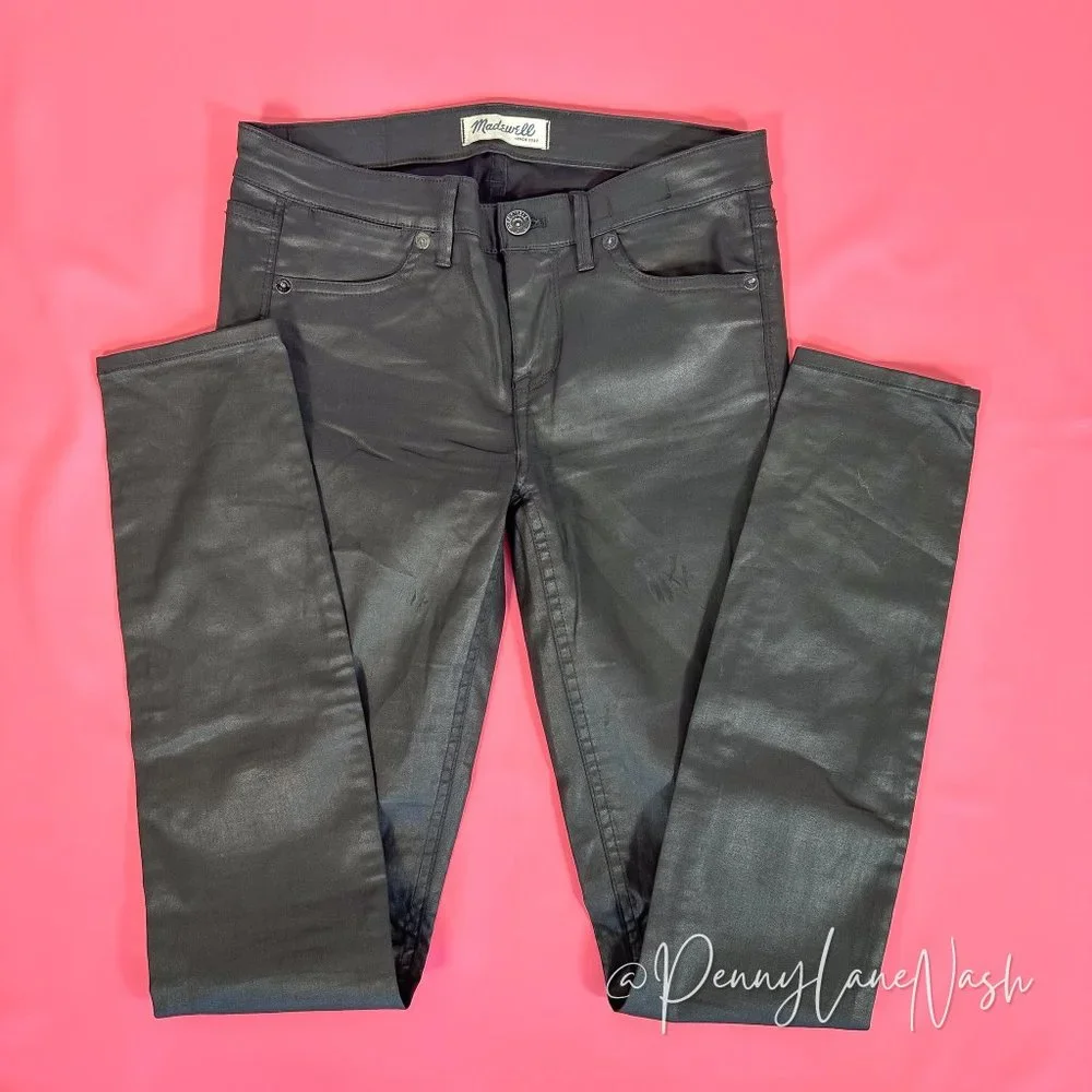 Madewell Coated Skinny Skinny Jeans Black